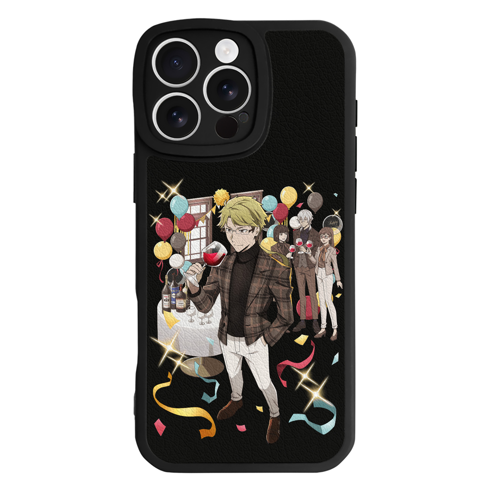 （画像用） 文豪ストレイドッグス Bungo Stray Dogs 【iPhone 16シリーズ対応】シリコンスマホケース（レザー調） 材質：シリコン